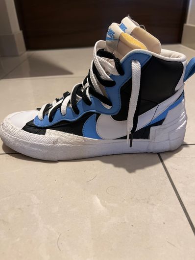 sacai × NIKE BLAZER MID "BLACK / BLUE"