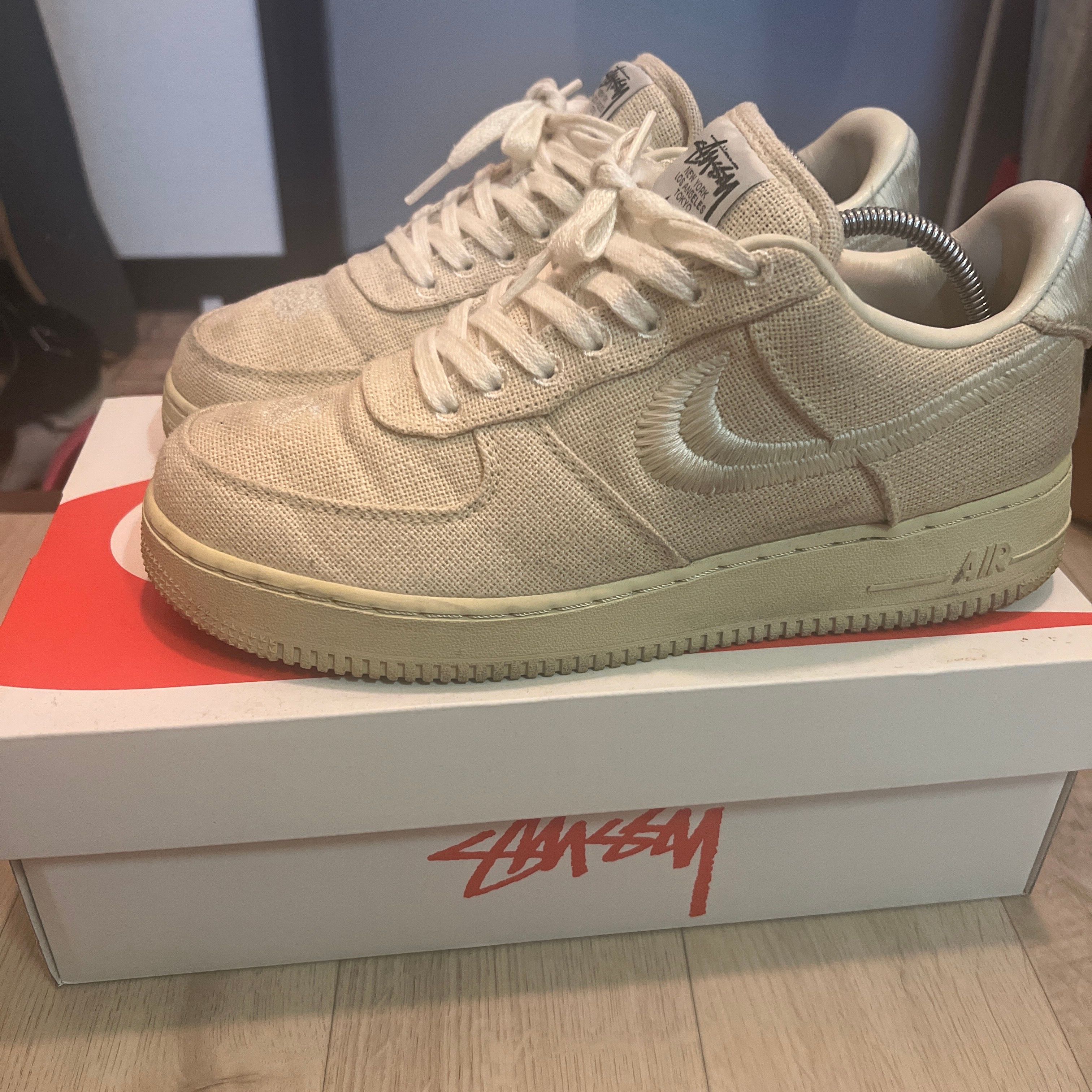 Stussy × Nike Air Force 1 Low "Fossil Stone"