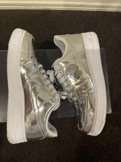 Nike Women's Air Force 1 Low Metallic "Chrome"