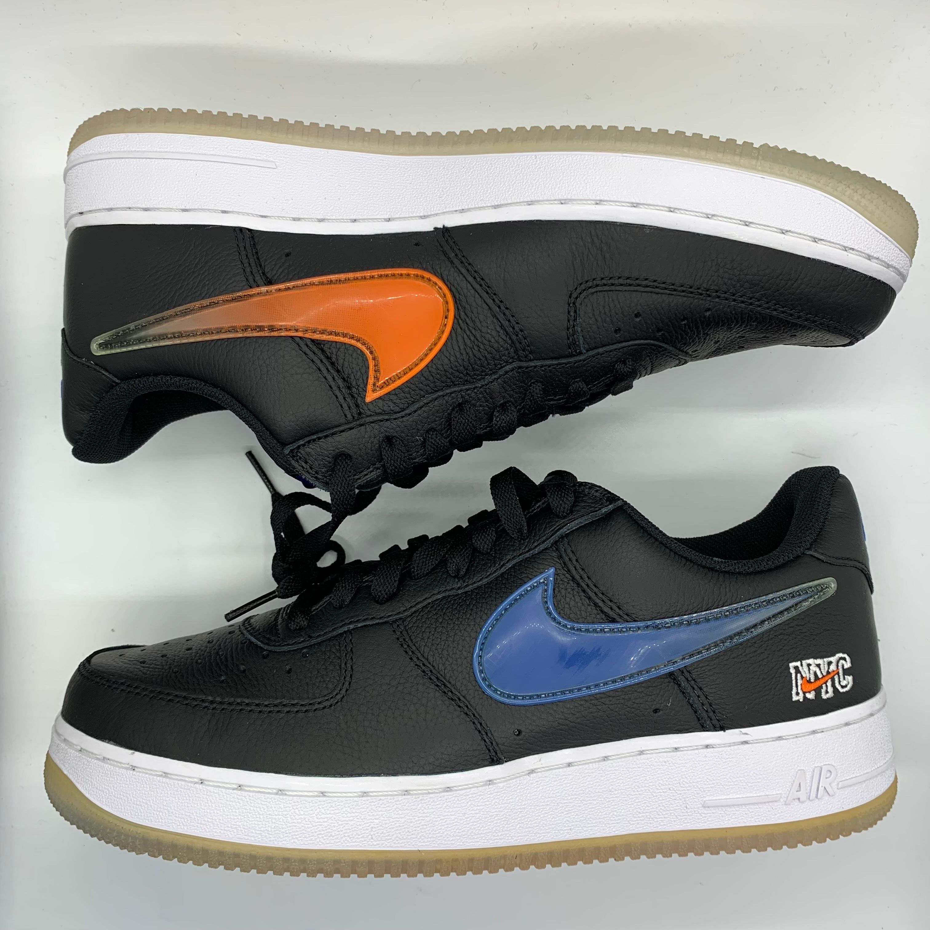 KITH × Nike Air Force 1 Low New York Knicks "Black/Brilliant Orange/Rush/Brilliant White"