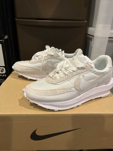 sacai × Nike LDV Waffle "Triple White"