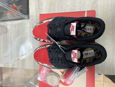 Sole Fly × Nike Air Jordan 1 Low "Black and Sport Red"