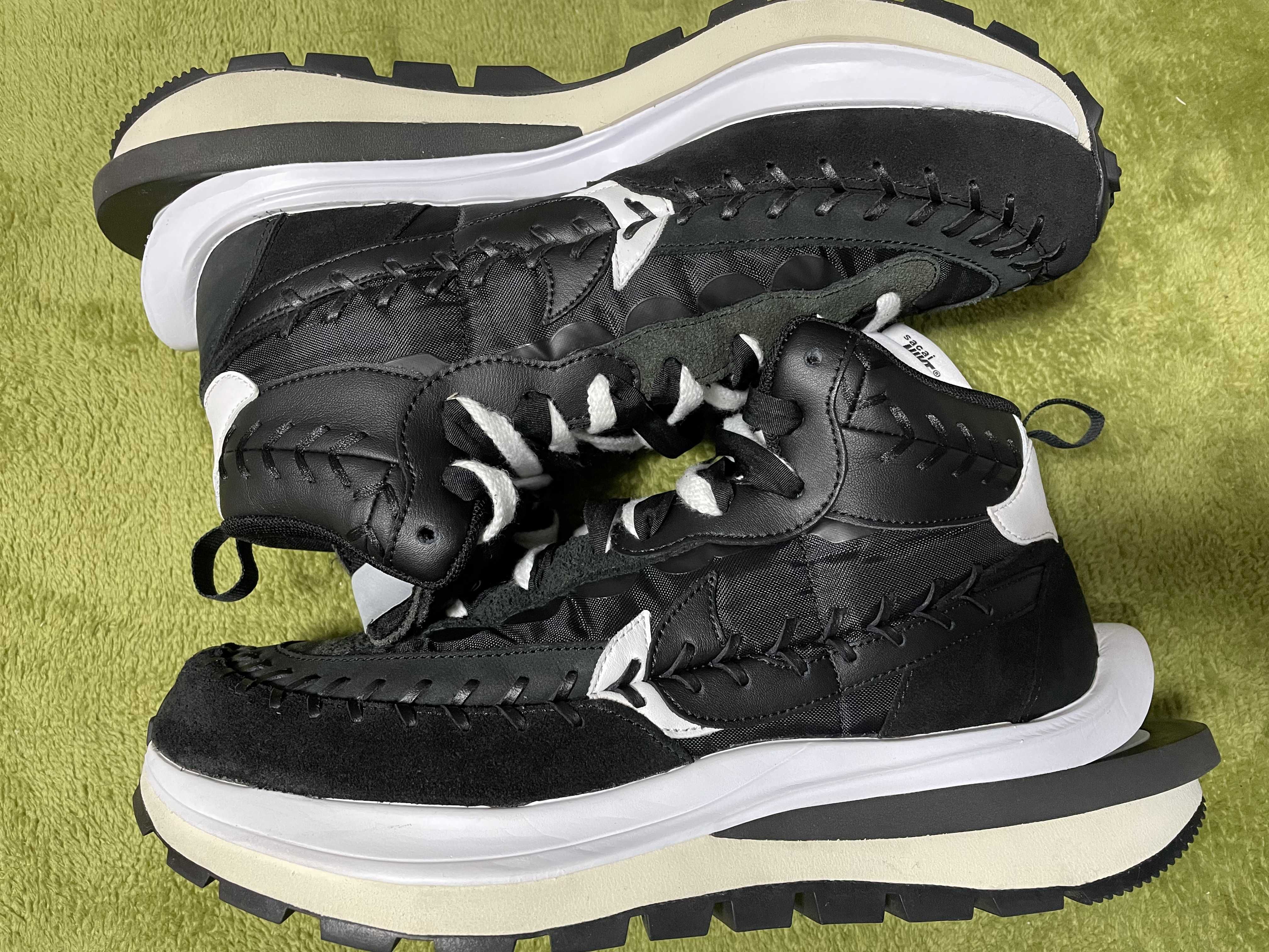 Jean-Paul Gaultier × sacai × Nike Vapor Waffle "Black/Black-White"