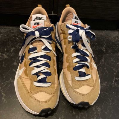 Sacai × Nike Vapor Waffle "Sesame And Blue Void"