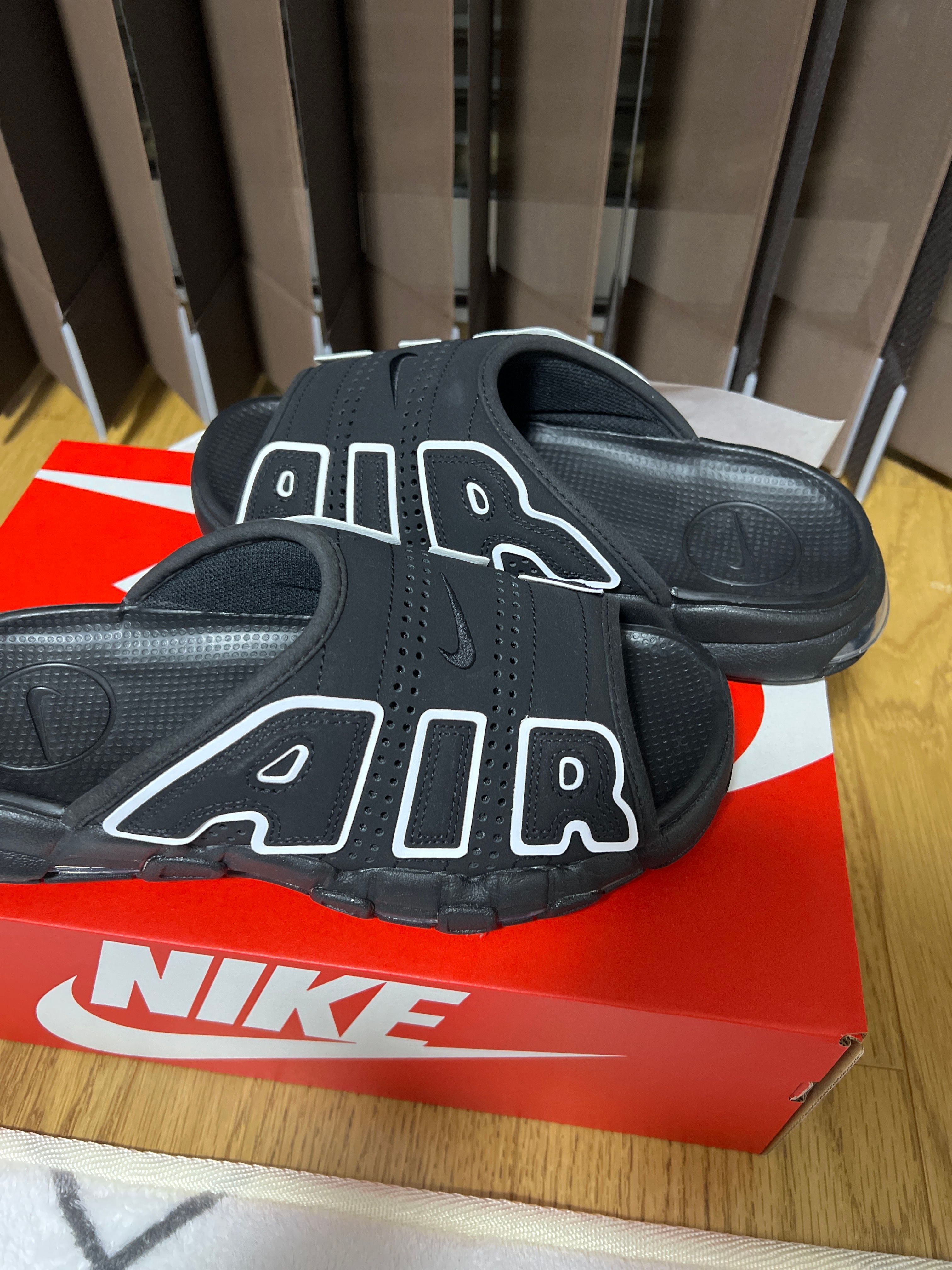 Nike Air More Uptempo Slide "Black" (DV2132-001/DV2137-001)