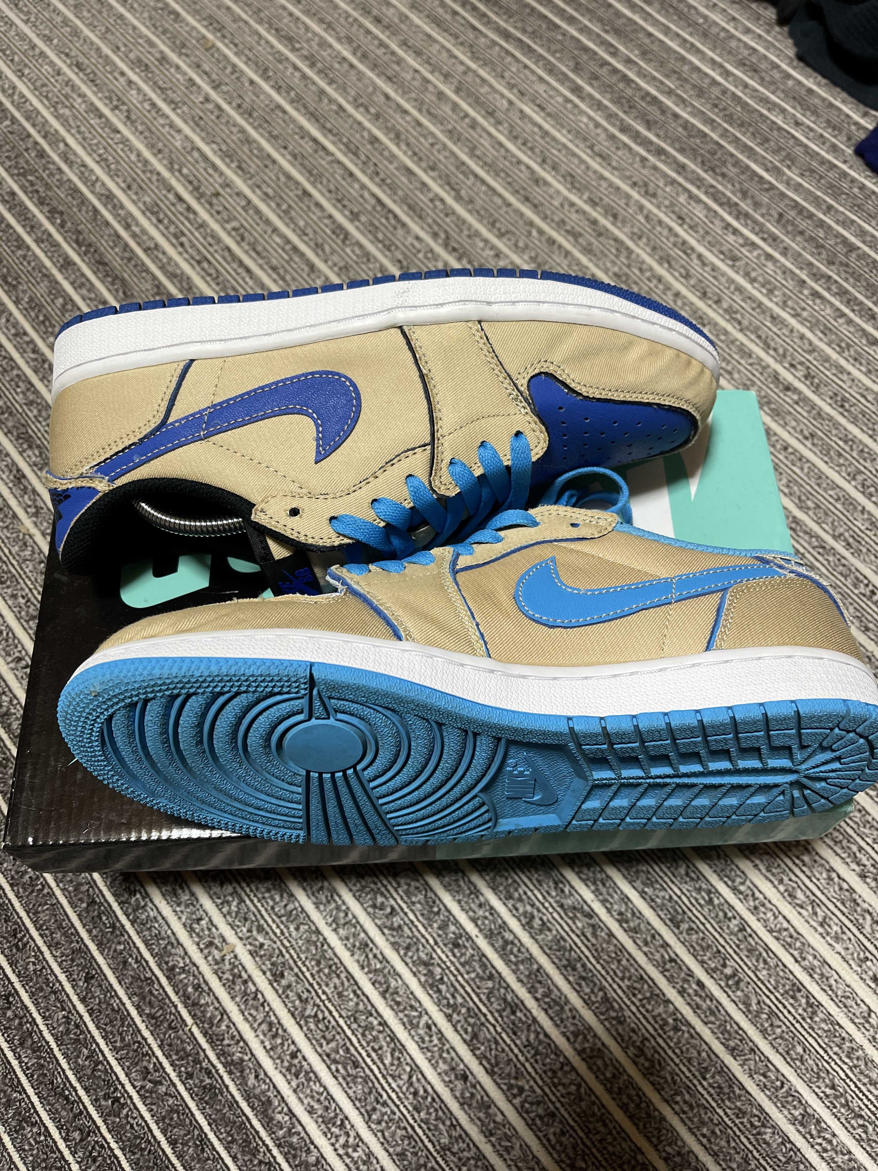 Nike SB Air Jordan 1 Low "Desert Ore/Royal Blue" 
