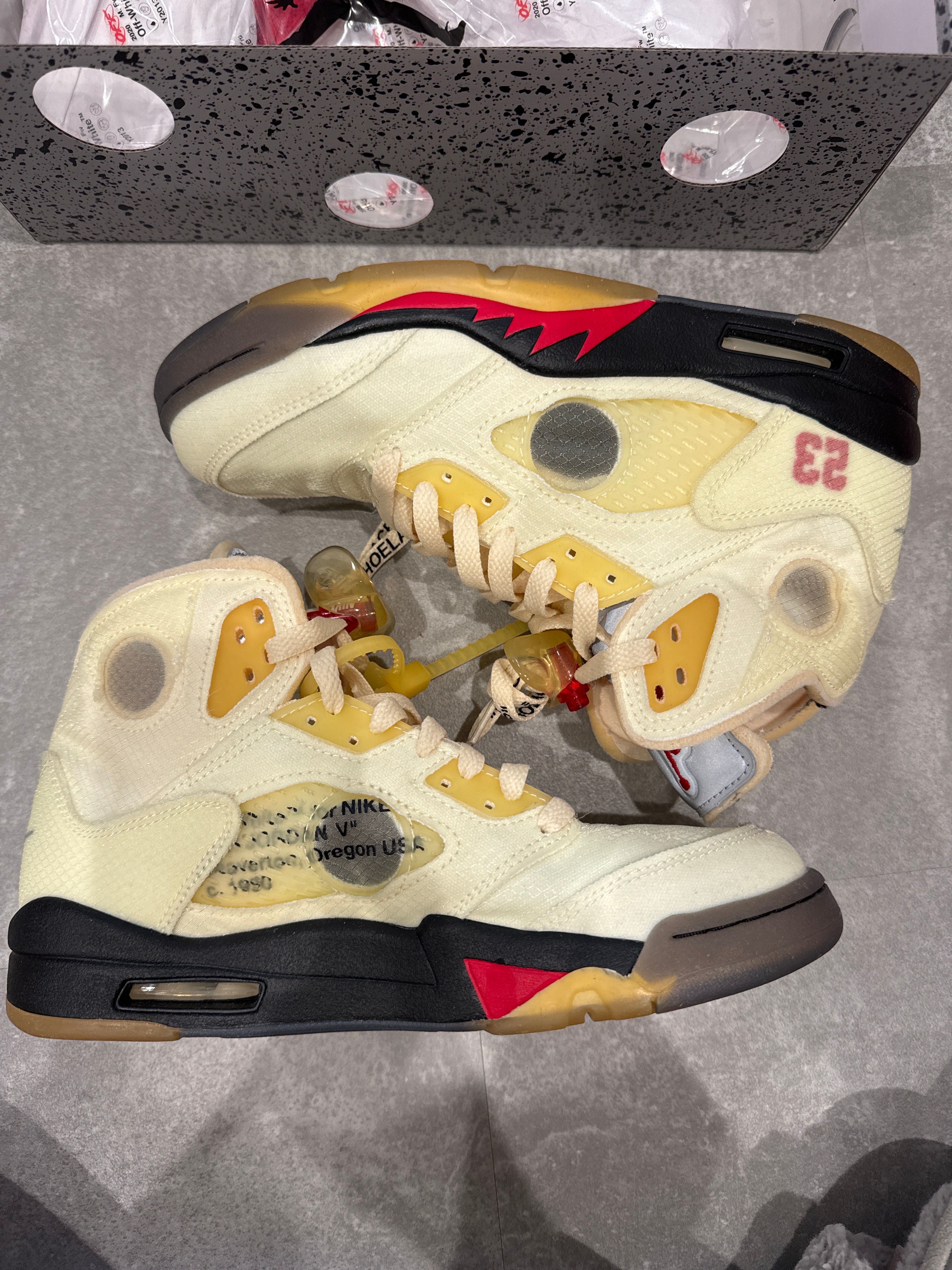 Off-White × Nike Air Jordan 5 "Sail"