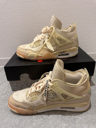 Off-White × Nike Women's Air Jordan 4 SP "Sail"