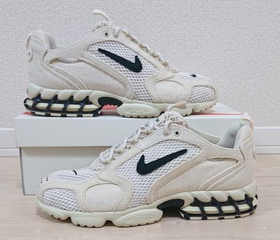 Stussy × Nike Air Zoom Spiridon CG 2 "Fossil/Black"