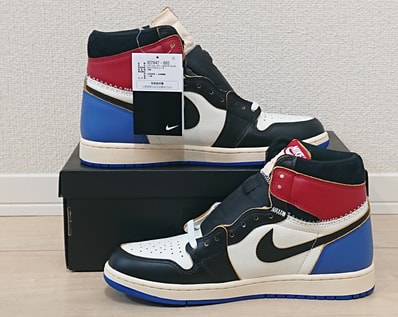 fragment design × UNION × Nike Air Jordan 1 High OG "Black/Varsity Red"