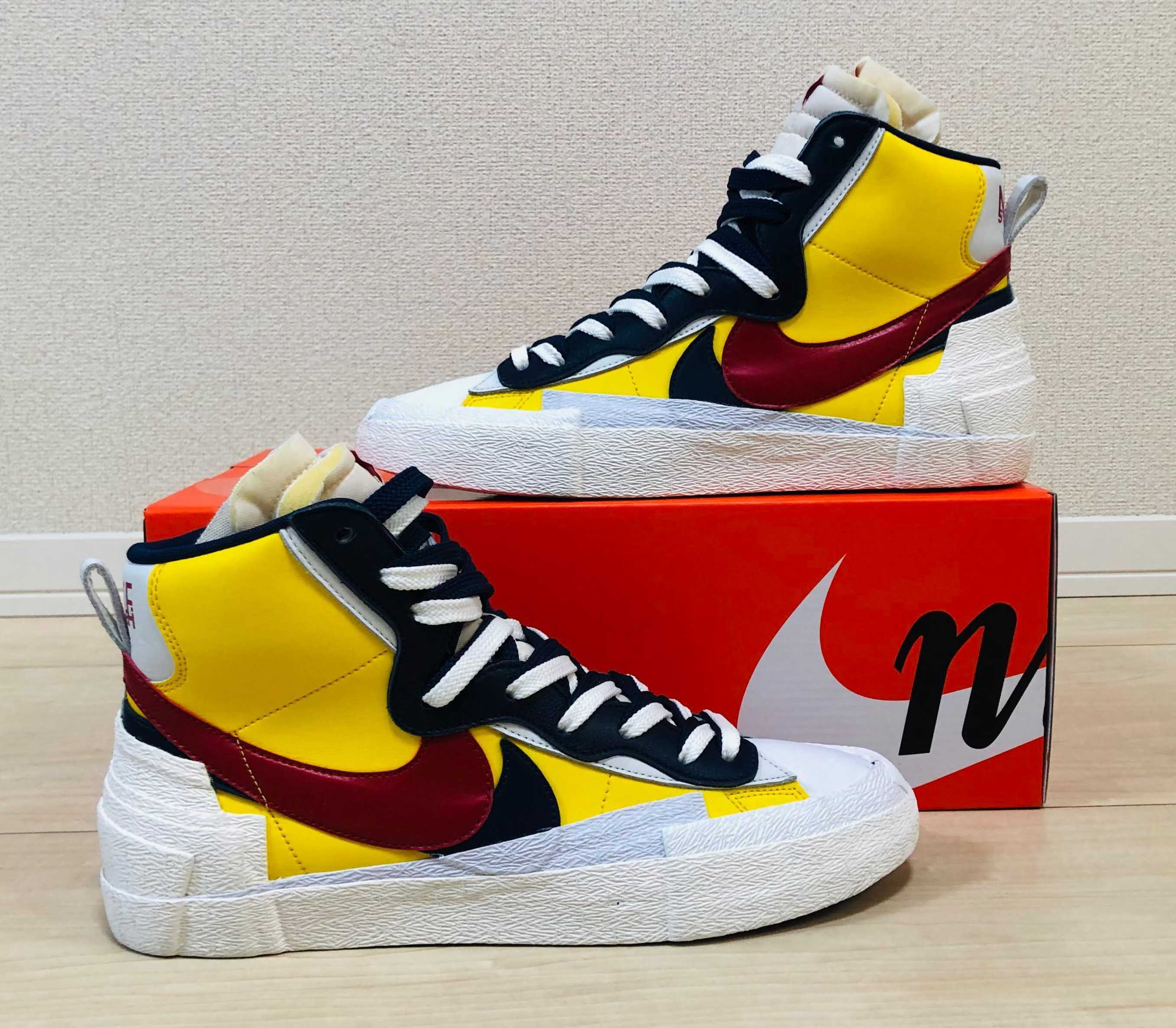 sacai × Nike Blazer Mid "Varsity Maize/Varsity Red"