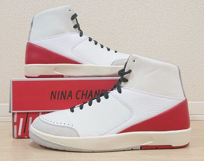 Nina Chanel Abney × Nike Women's Air Jordan 2 High "White and Gym Red"