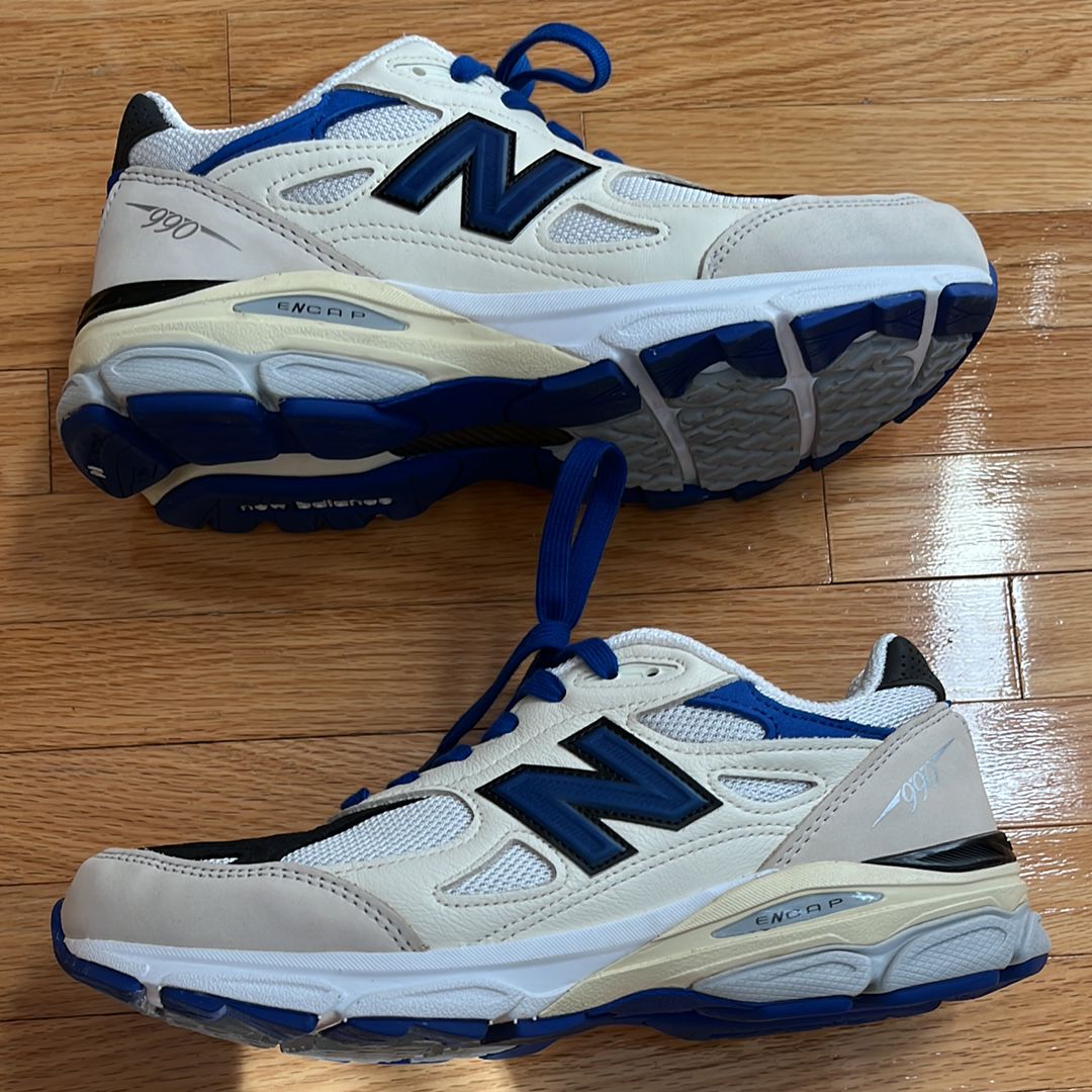 New Balance 990V3 "White/Navy"