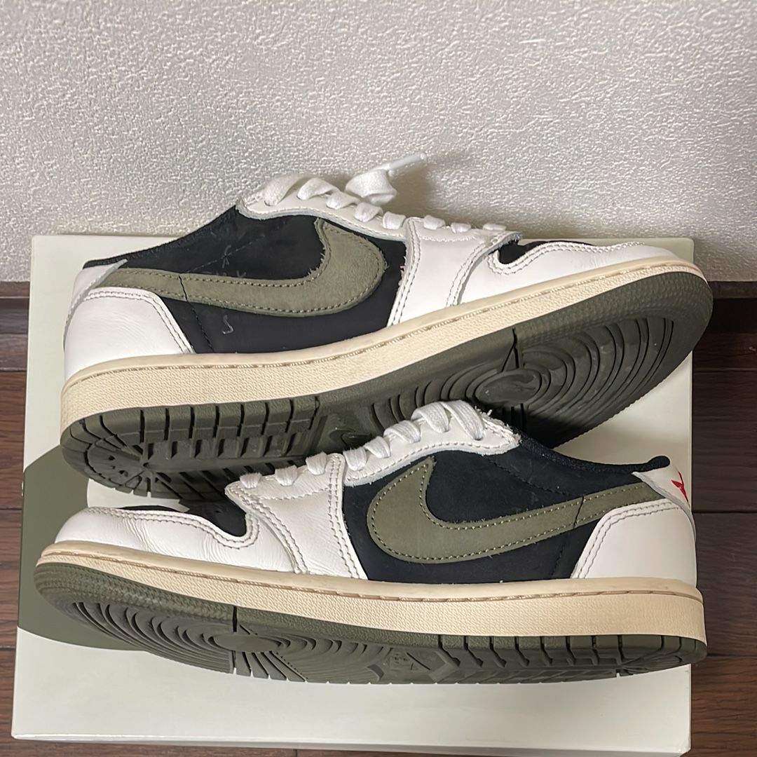 Travis Scott × Nike Women's Air Jordan 1 Low OG "Medium Olive"