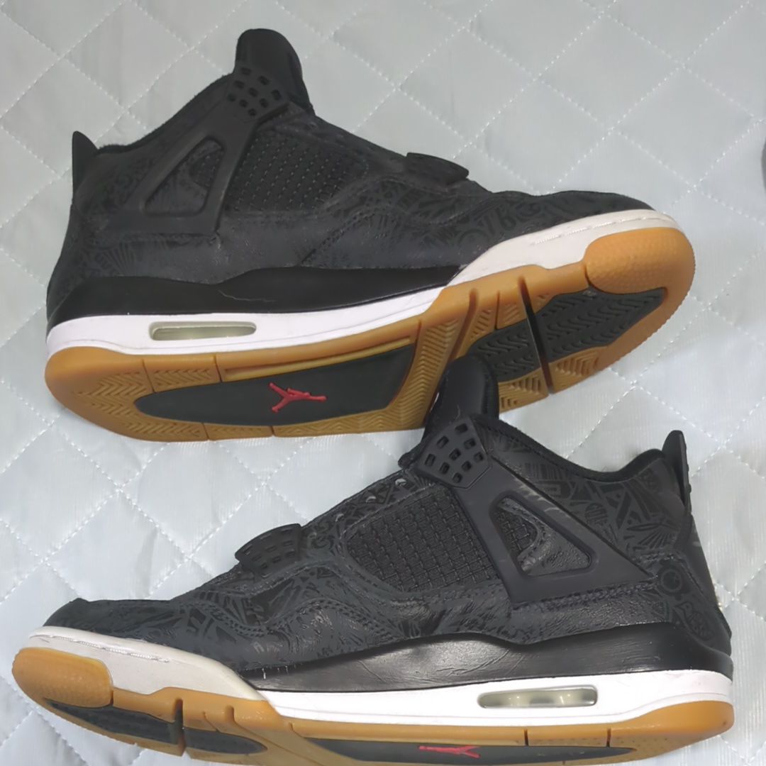 Nike Air Jordan 4 Retro "Laser Black/Gum"