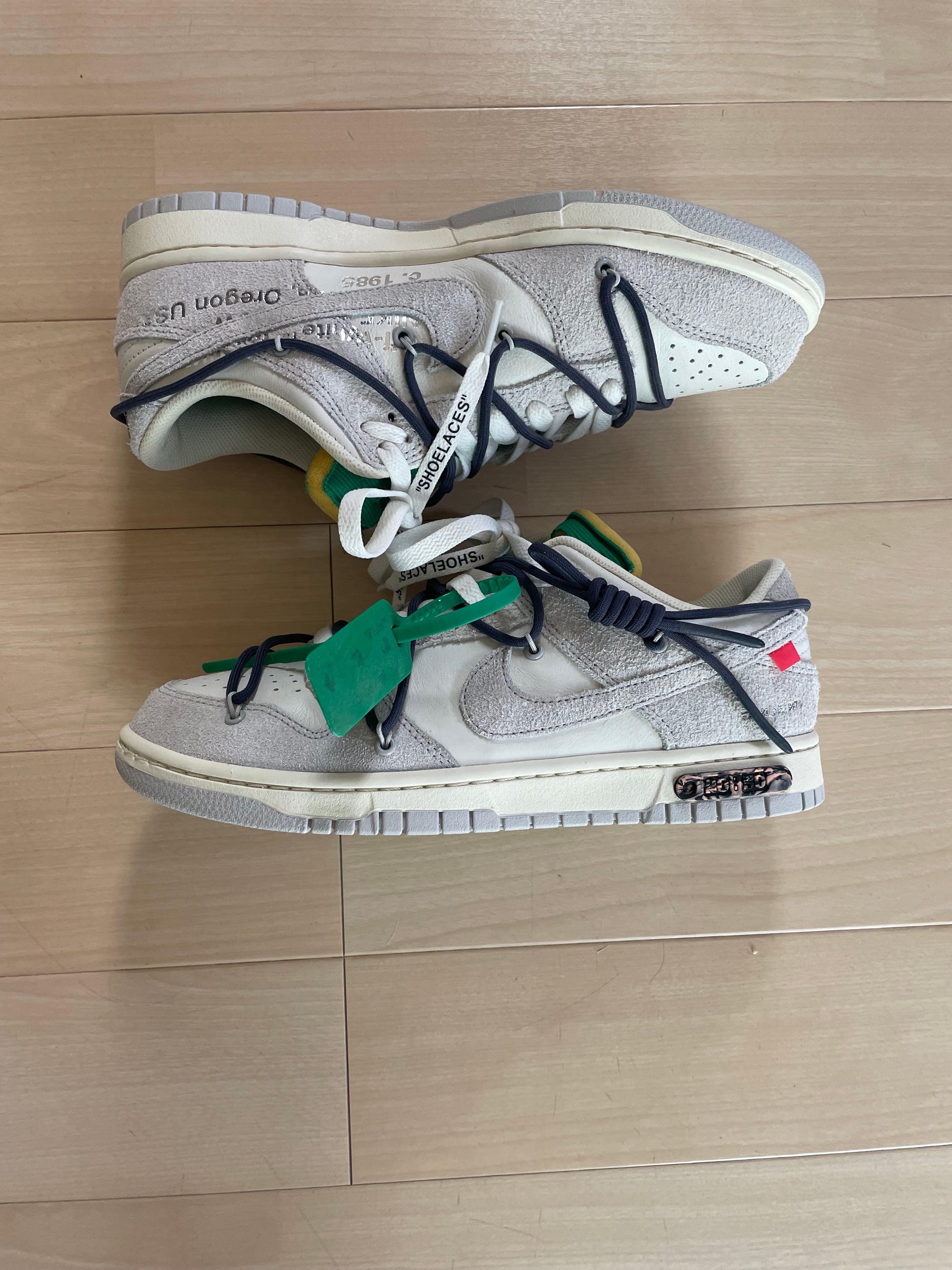 Off-White × Nike Dunk Low "Sail/Neutral Grey/Gridiron"