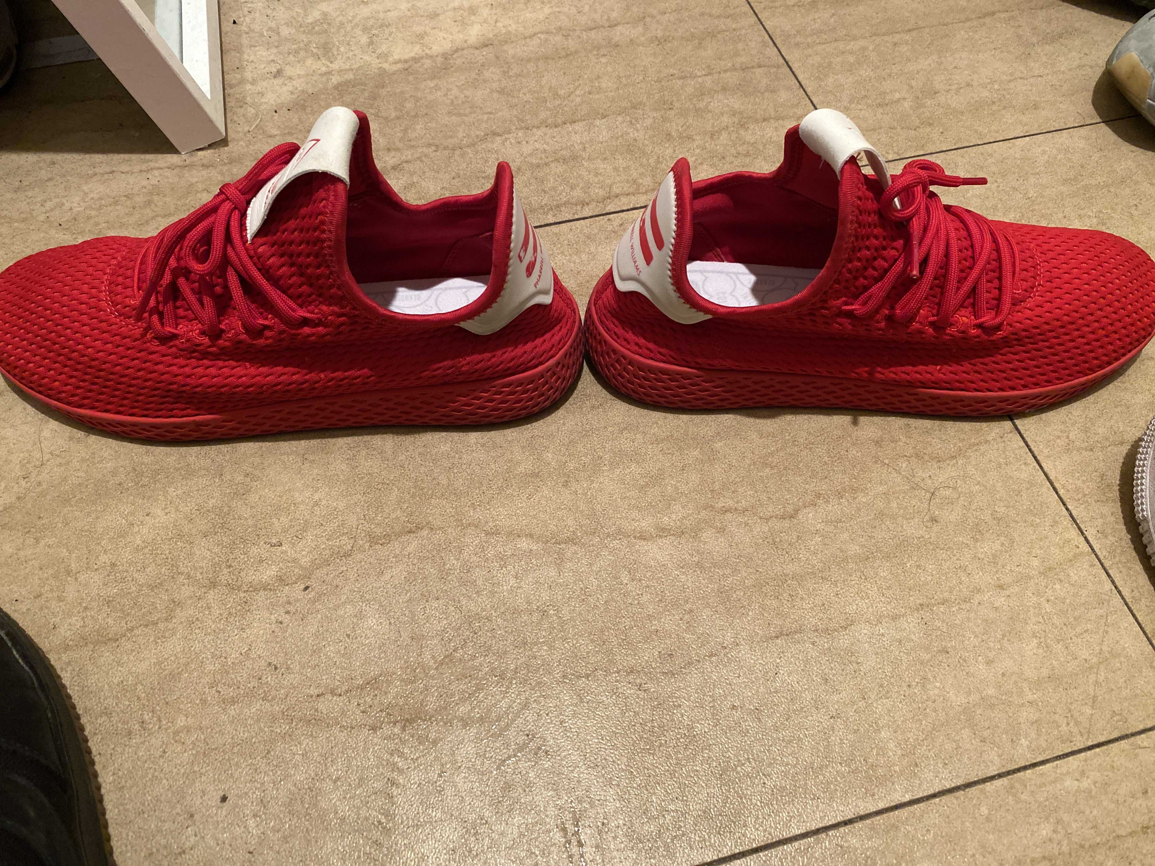 Pharrell Williams × adidas Tennis HU "Scarlet/Red"