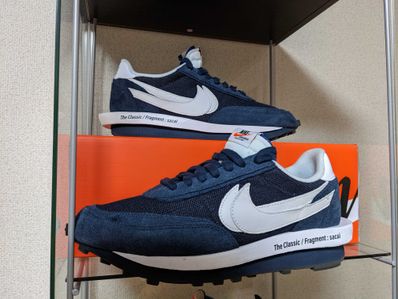 Fragment × sacai × Nike LD Waffle "Blackended Blue"