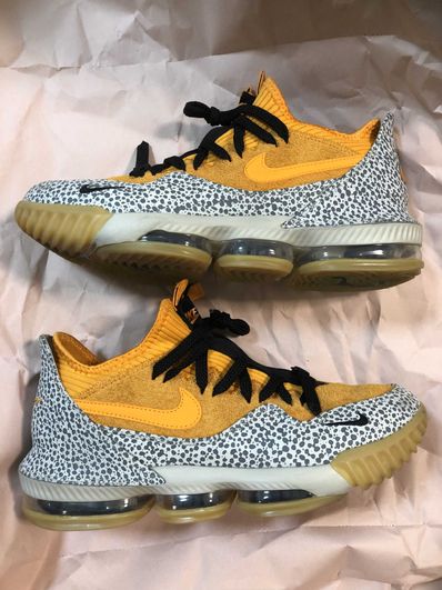 atmos × Nike LeBron 16 Low "Safari" (CD9471-800/CI3358-800)