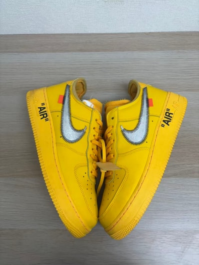 Off-White × Nike Air Force 1 Low "University Gold"