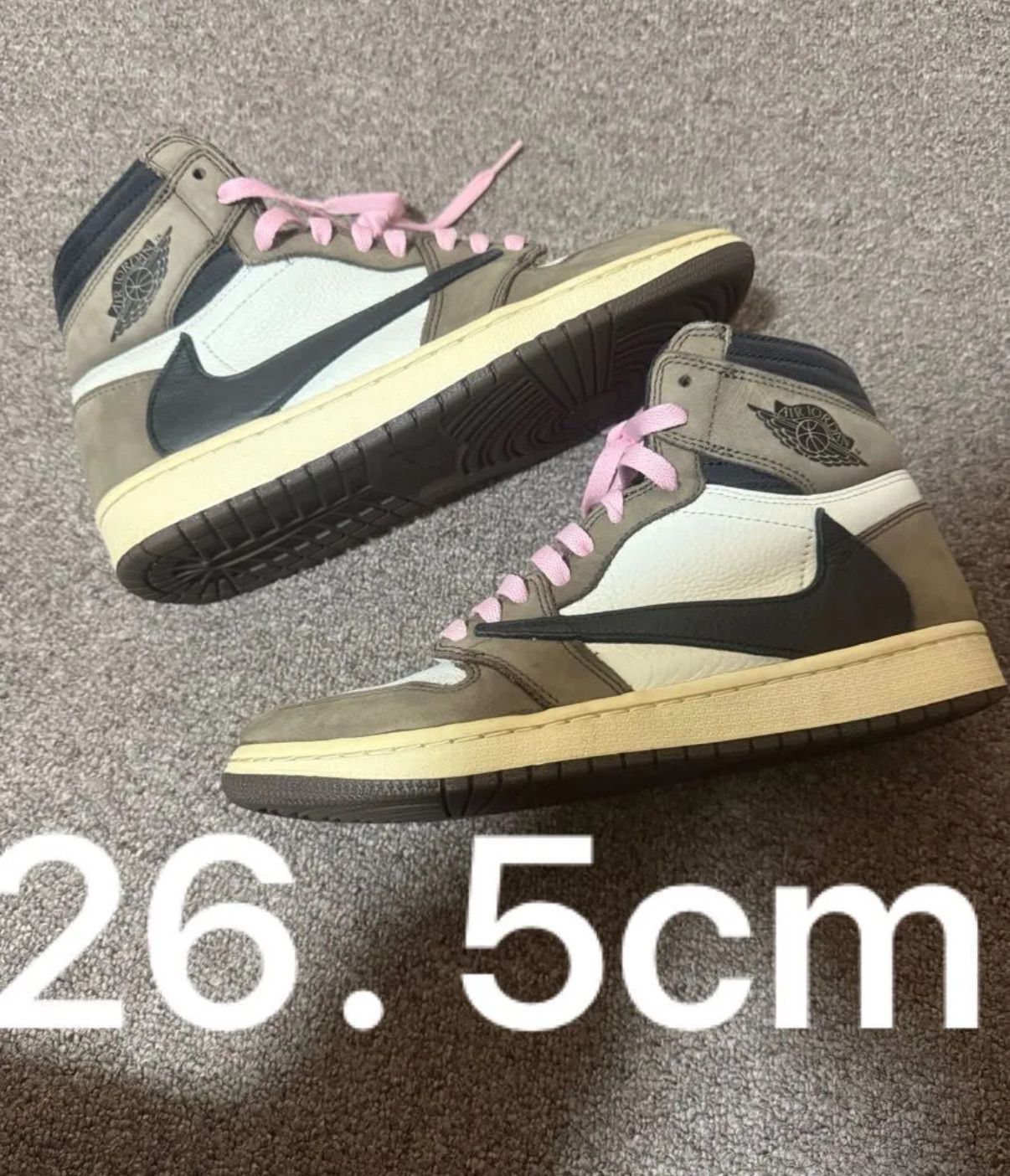 Travis Scott × Nike Air Jordan 1 Retro High OG TS SP "Sail/Dark Mocha"
