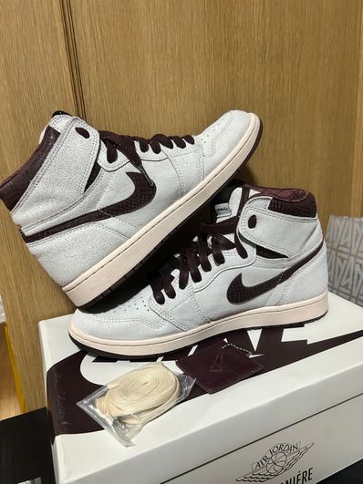 A Ma Maniere × Nike Air Jordan 1 Retro High OG "Sail and Burgundy"
