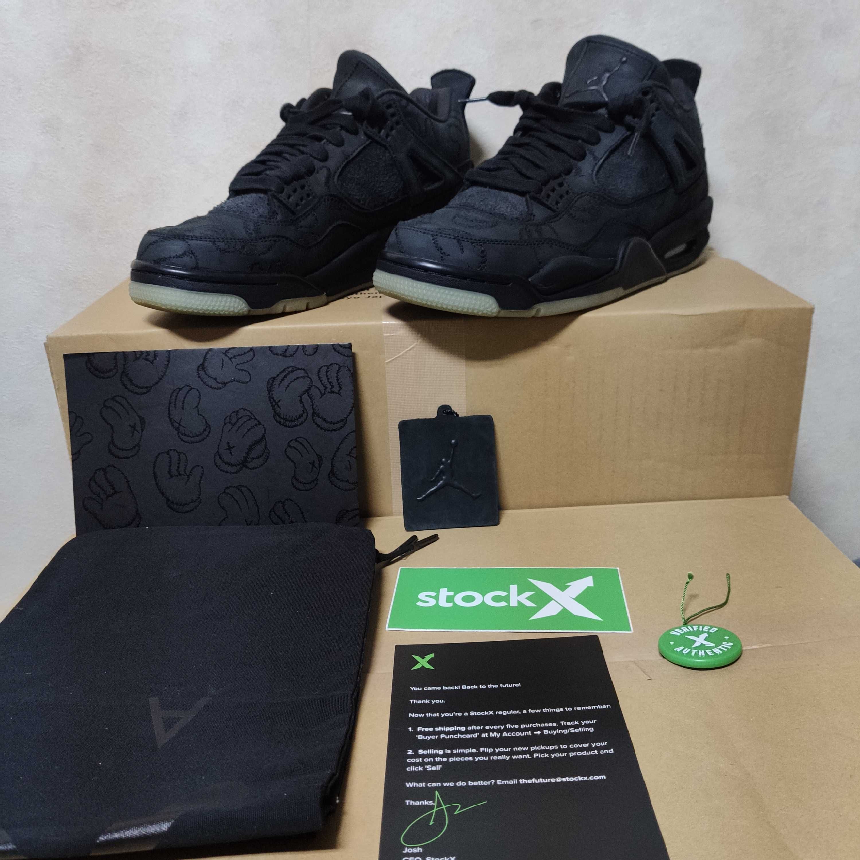 KAWS × Nike Air Jordan 4 Retro "Black"