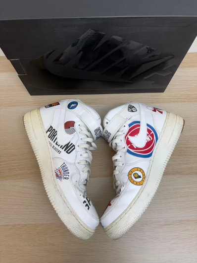 Supreme × NBA × Nike Air Force 1 Mid '07 "White"