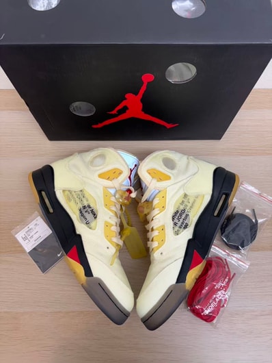 Off-White × Nike Air Jordan 5 "Sail"