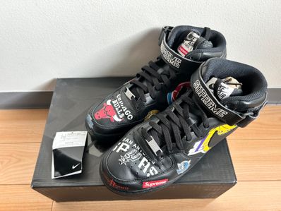 Supreme × NBA × Nike Air Force 1 Mid '07 "Black"