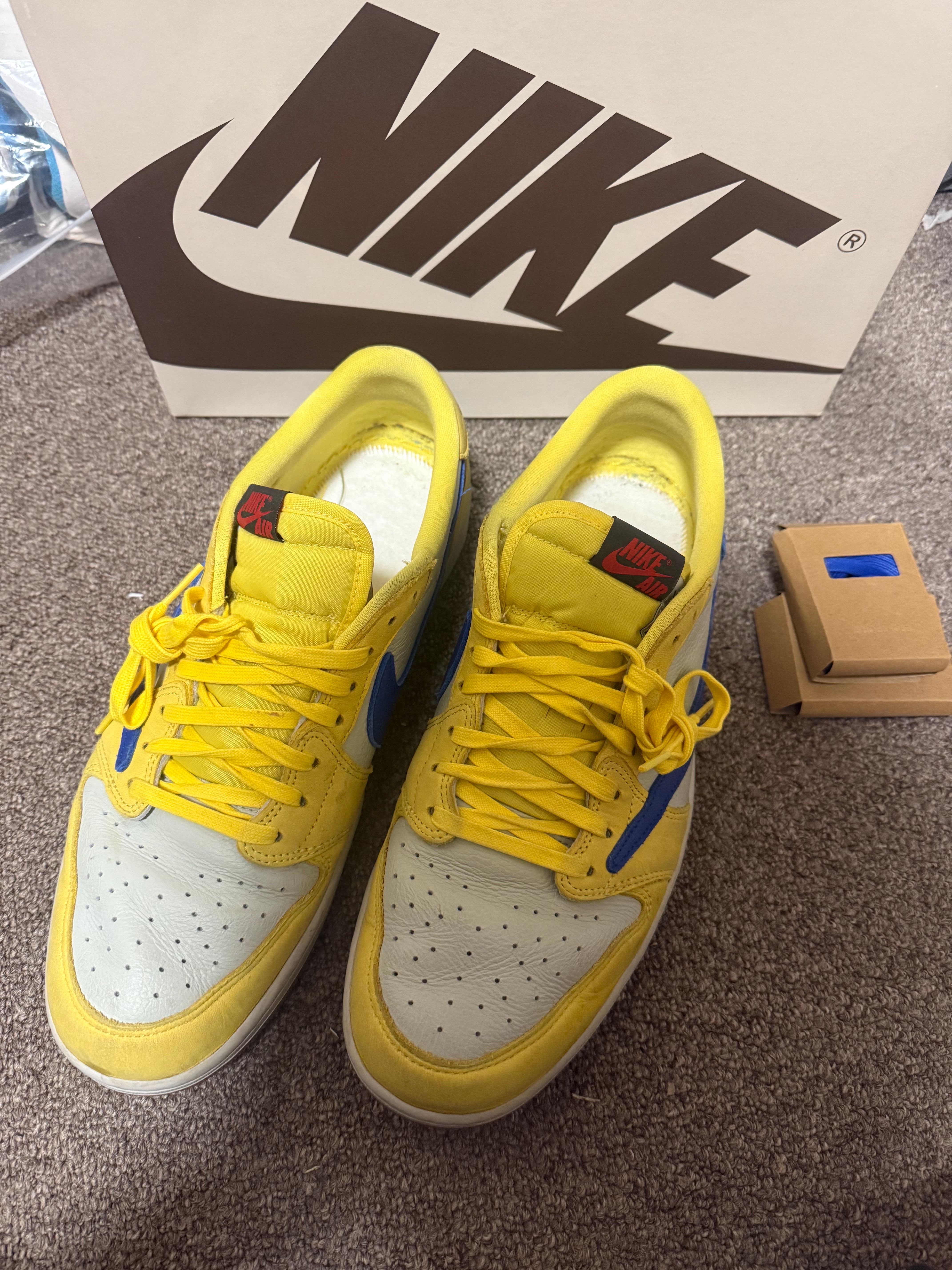Travis Scott × Nike Women's Air Jordan 1 Retro Low OG "Canary"