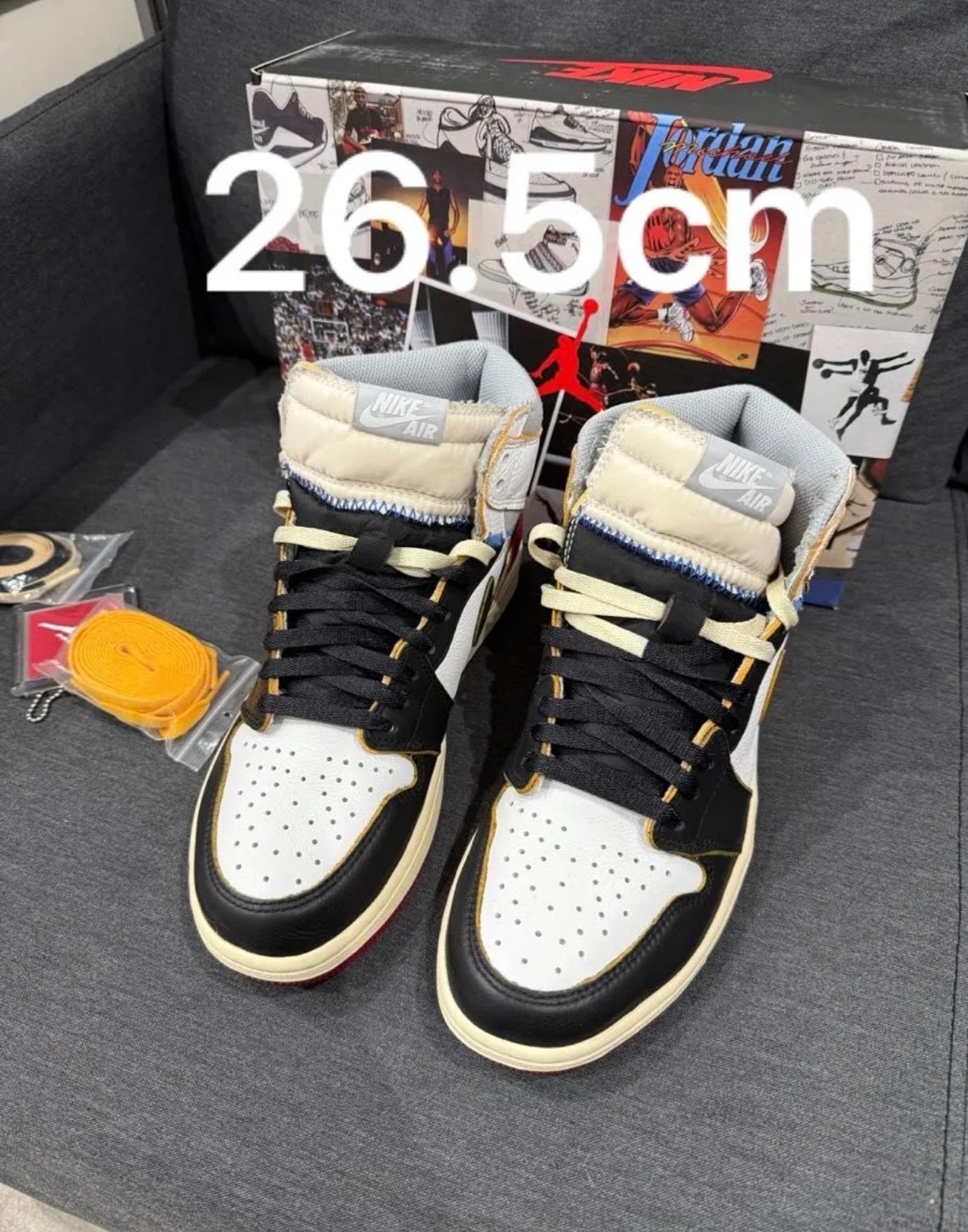 UNION × Nike Air Jordan 1 Retro High OG NRG "Varsity Red/Wolf Grey"