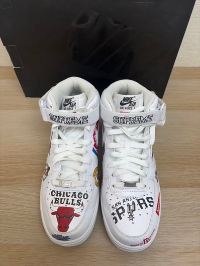 Supreme × NBA × Nike Air Force 1 Mid '07 "White"