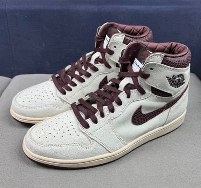 A Ma Maniere × Nike Air Jordan 1 Retro High OG "Sail and Burgundy"