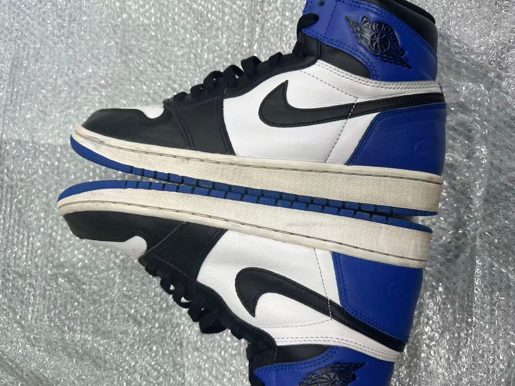 fragment design × Nike Air Jordan 1 Retro High OG "Black/Sport Royal/White"
