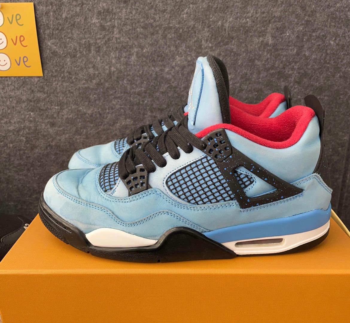Travis Scott × Nike Air Jordan 4 Retro Cactus Jack "University Blue"