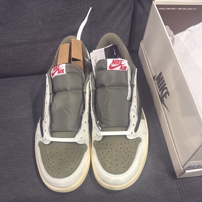 Travis Scott × Nike Air Jordan 1 Low OG SP "Reverse Olive"