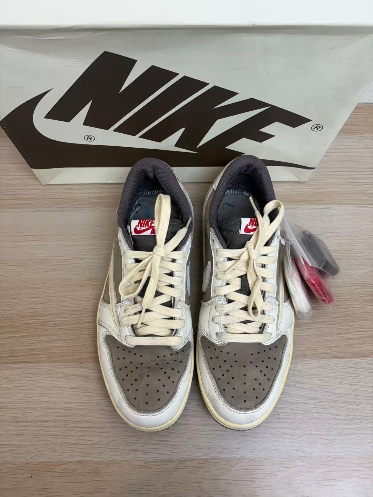 Travis Scott × Nike Air Jordan 1 Low OG SP "Reverse Mocha/Sail and Ridgerock"