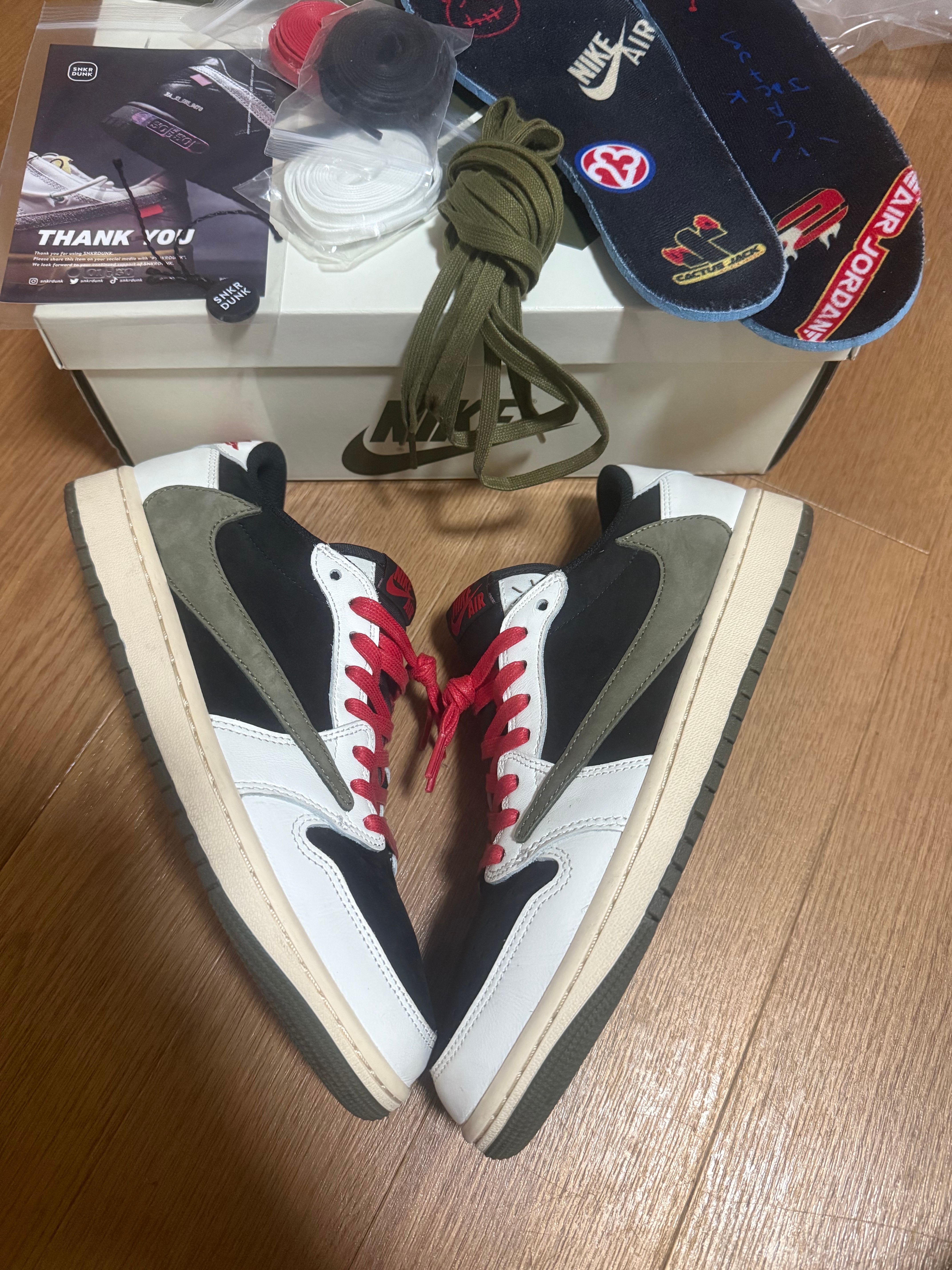 Travis Scott × Nike Women's Air Jordan 1 Low OG "Medium Olive"