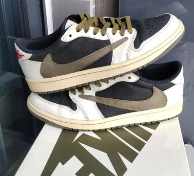 Travis Scott × Nike Women's Air Jordan 1 Low OG "Medium Olive"