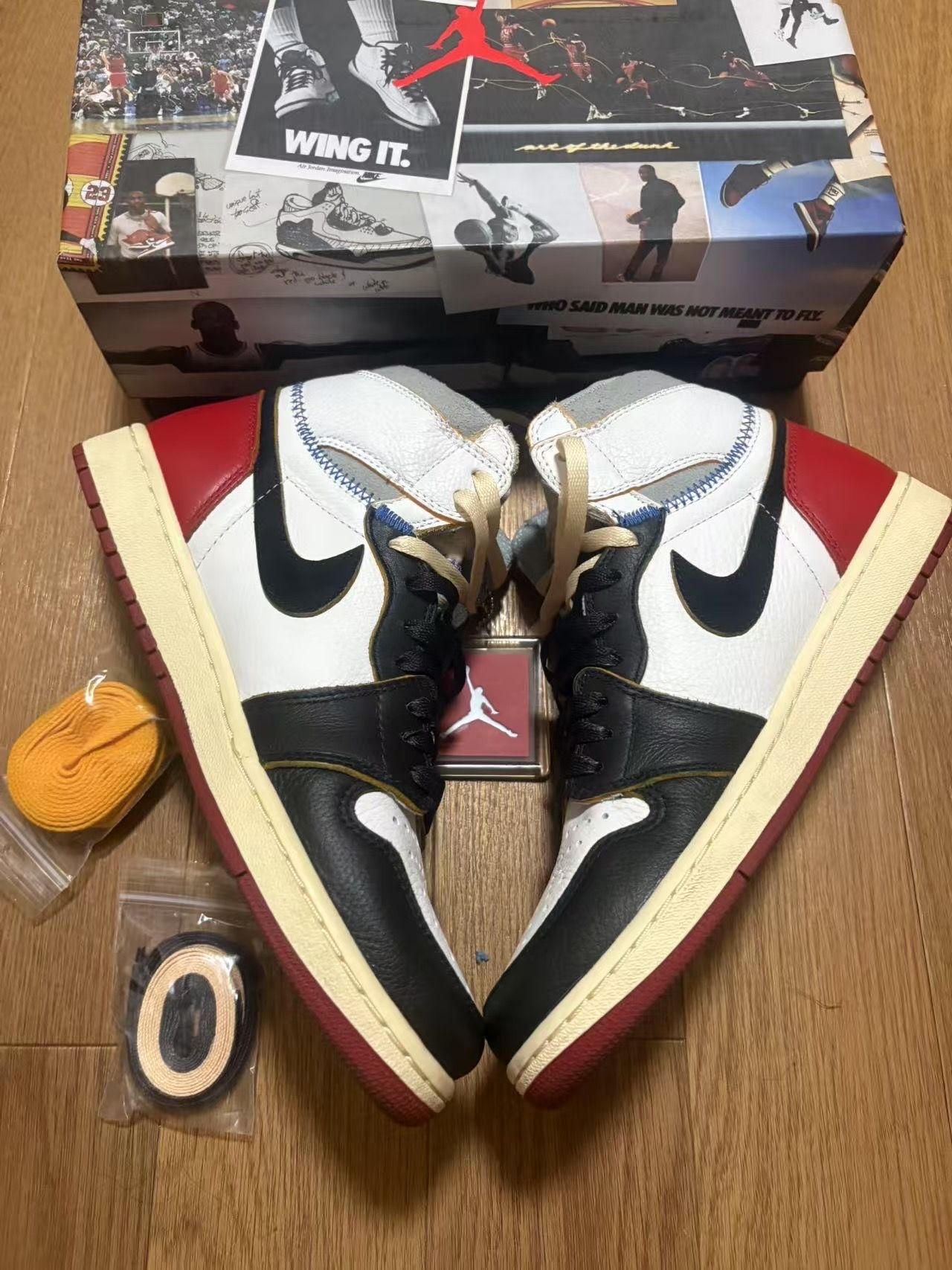 UNION × Nike Air Jordan 1 Retro High OG NRG "Varsity Red/Wolf Grey"