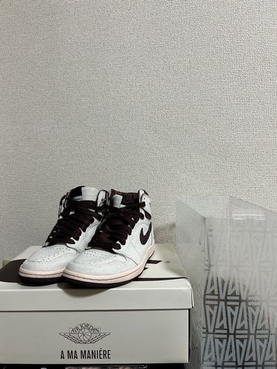 A Ma Maniere × Nike Air Jordan 1 Retro High OG "Sail and Burgundy"