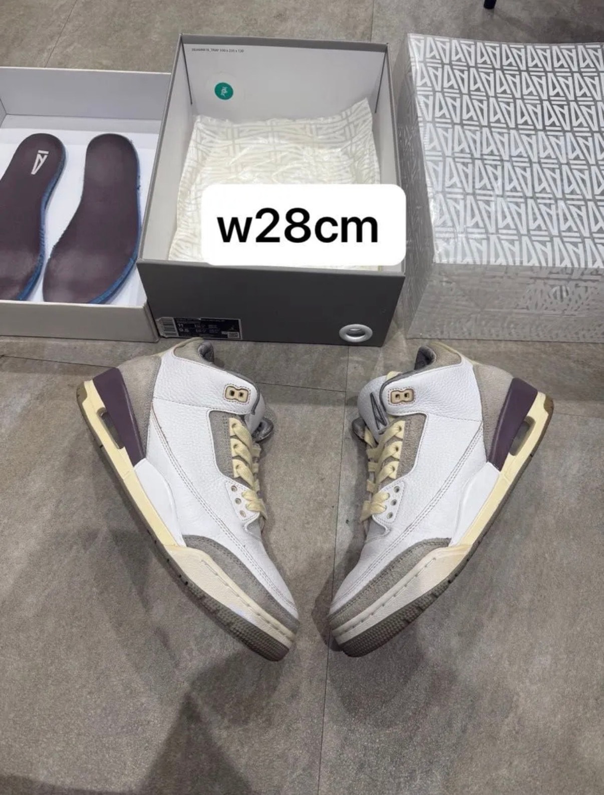 A Ma Maniere × Nike Women's Air Jordan 3 Retro SP "White/Medium Grey Violet Ore"
