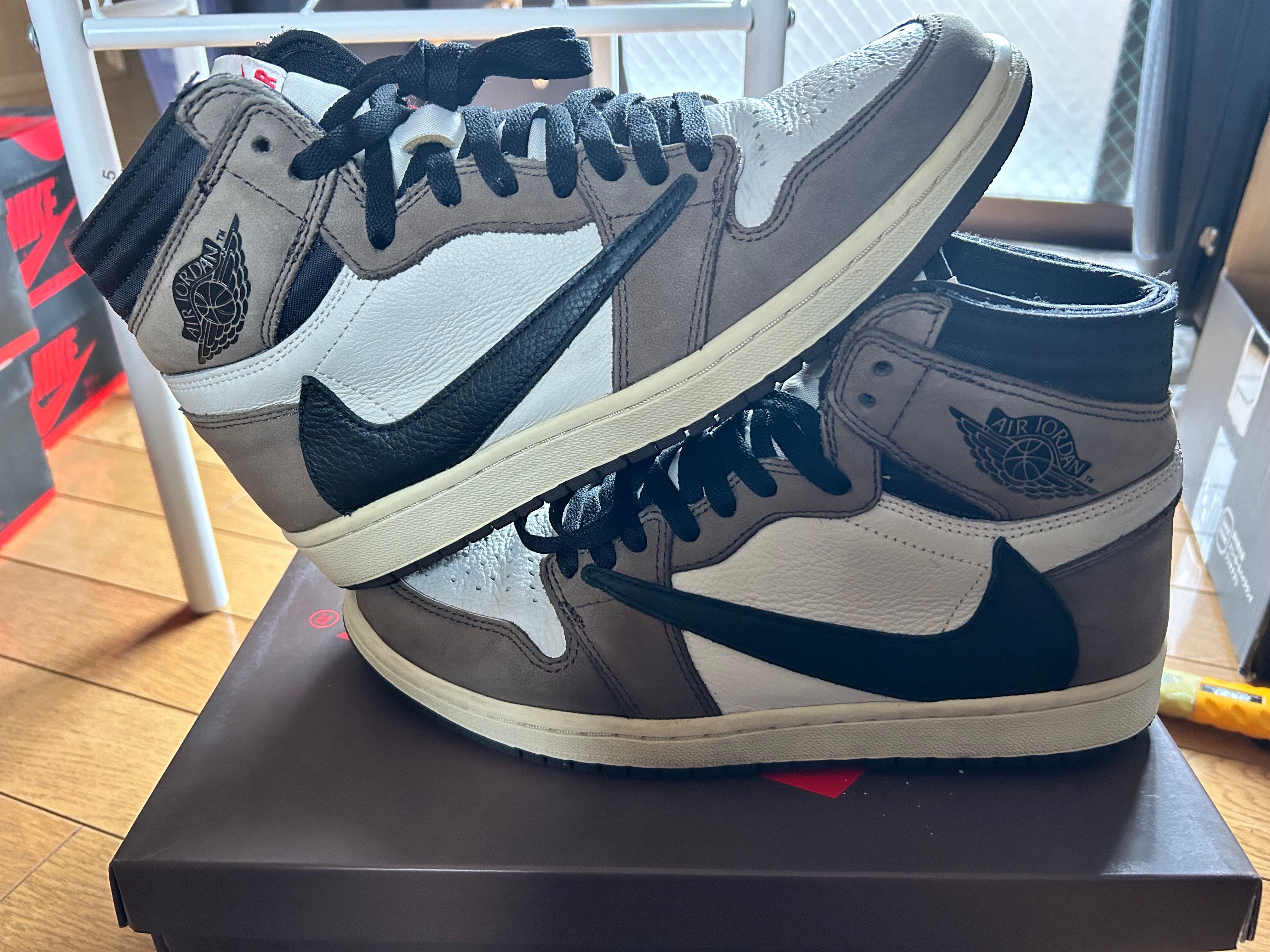 Travis Scott × Nike Air Jordan 1 Retro High OG TS SP "Sail/Dark Mocha"