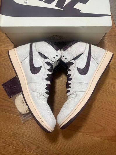 A Ma Maniere × Nike Air Jordan 1 Retro High OG "Sail and Burgundy"