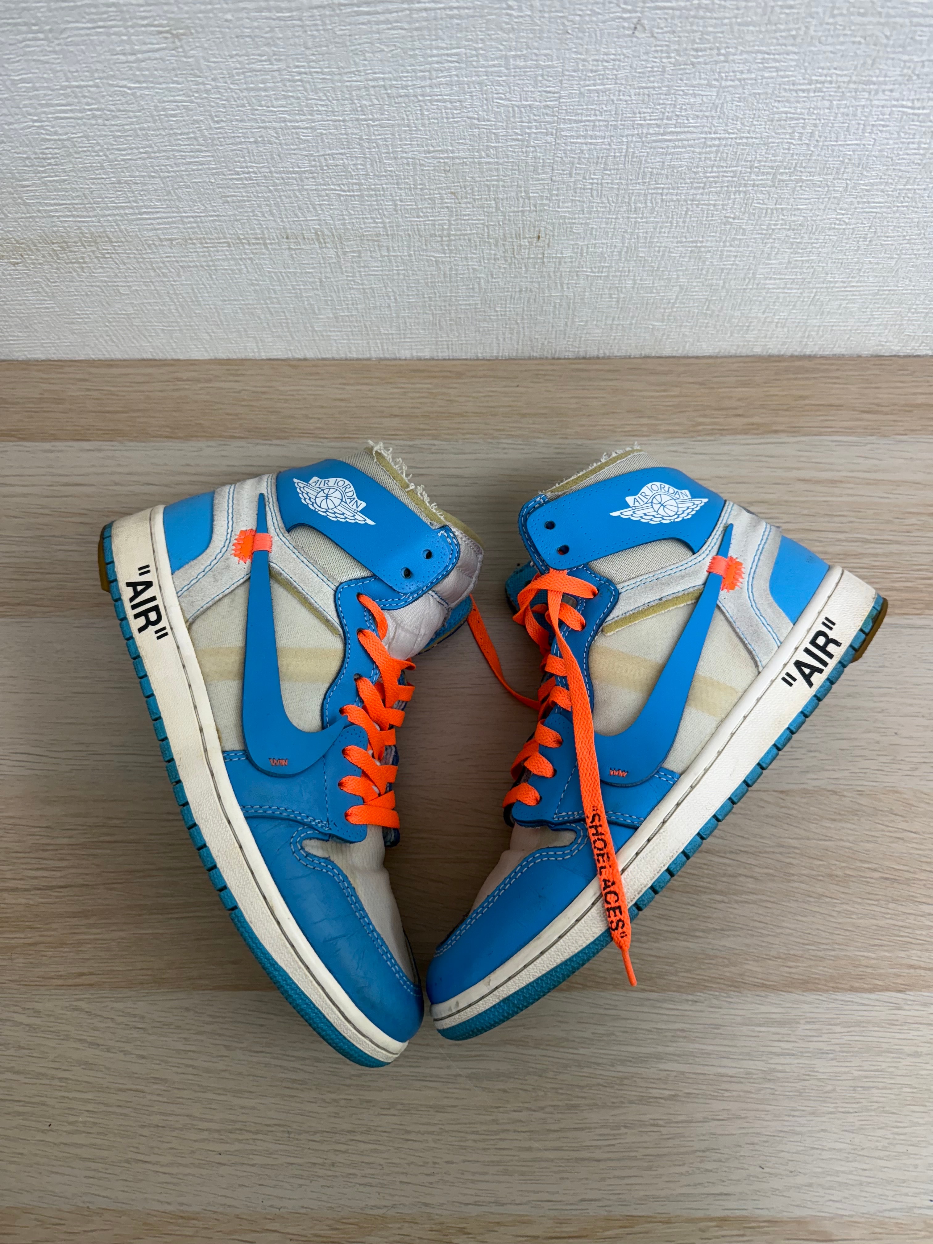 y*様 【中古】OFF WHITE / AIR JORDAN 1 HIGH UN Off-White × Nike Air Jordan 1 High UNC 