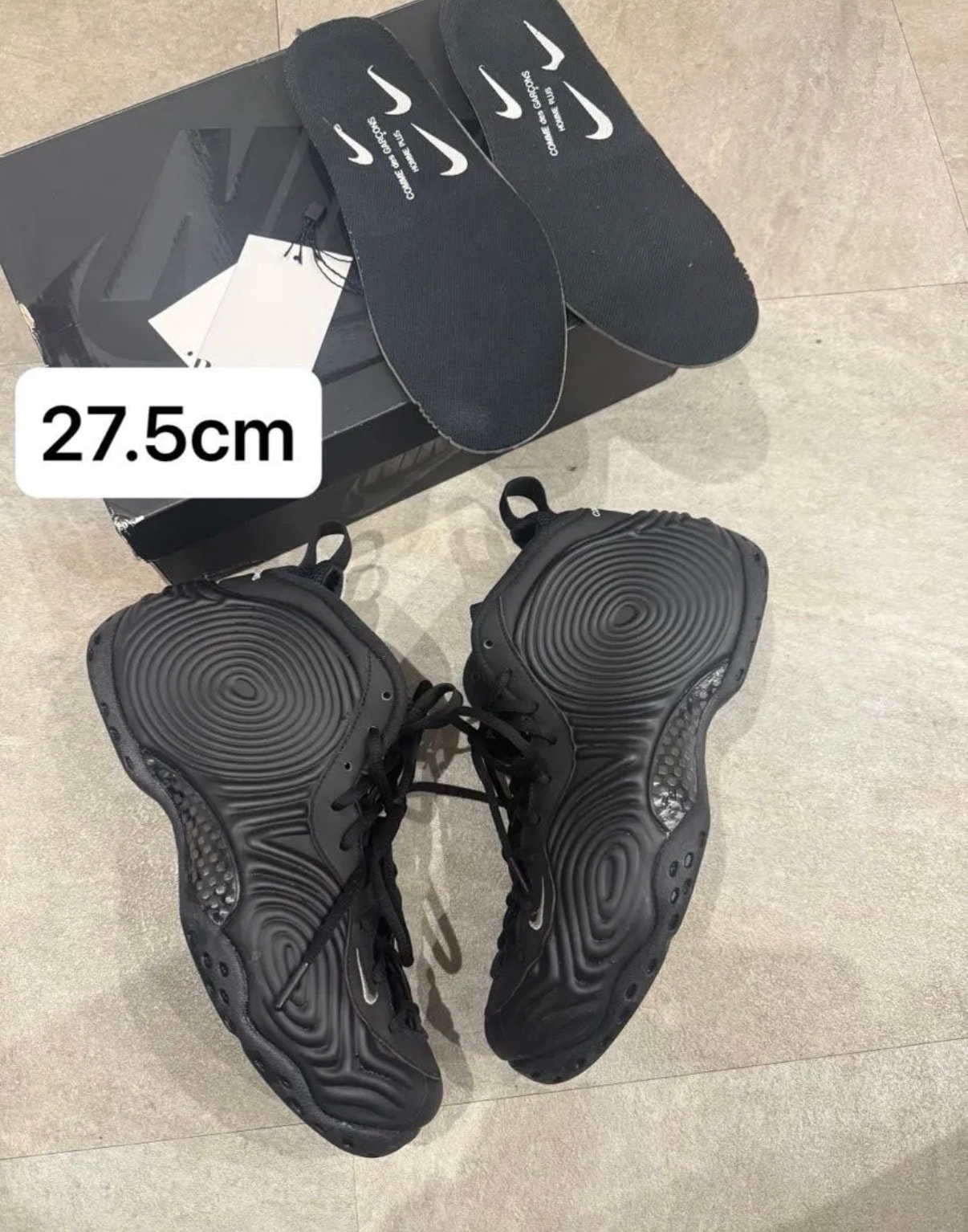 COMME des GARCONS HOMME PLUS × Nike Air Foamposite One "Black"