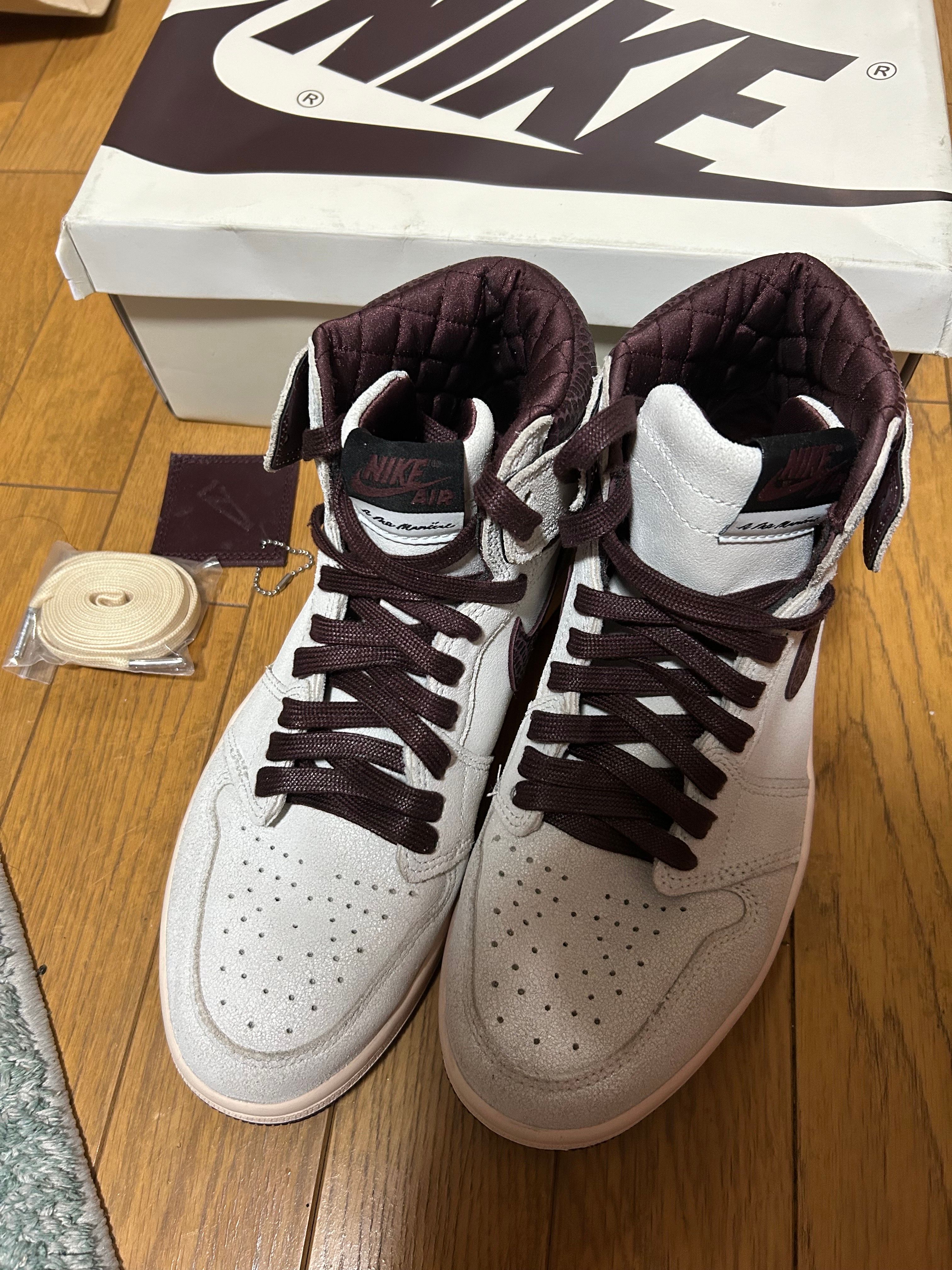 A Ma Maniere × Nike Air Jordan 1 Retro High OG "Sail and Burgundy"