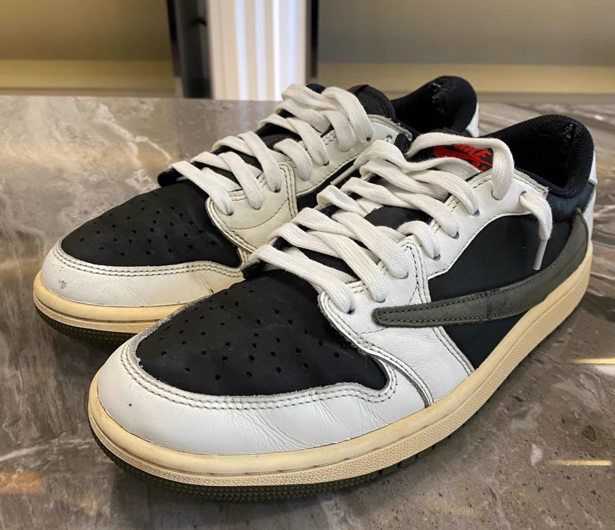 Travis Scott × Nike Women's Air Jordan 1 Low OG "Medium Olive"