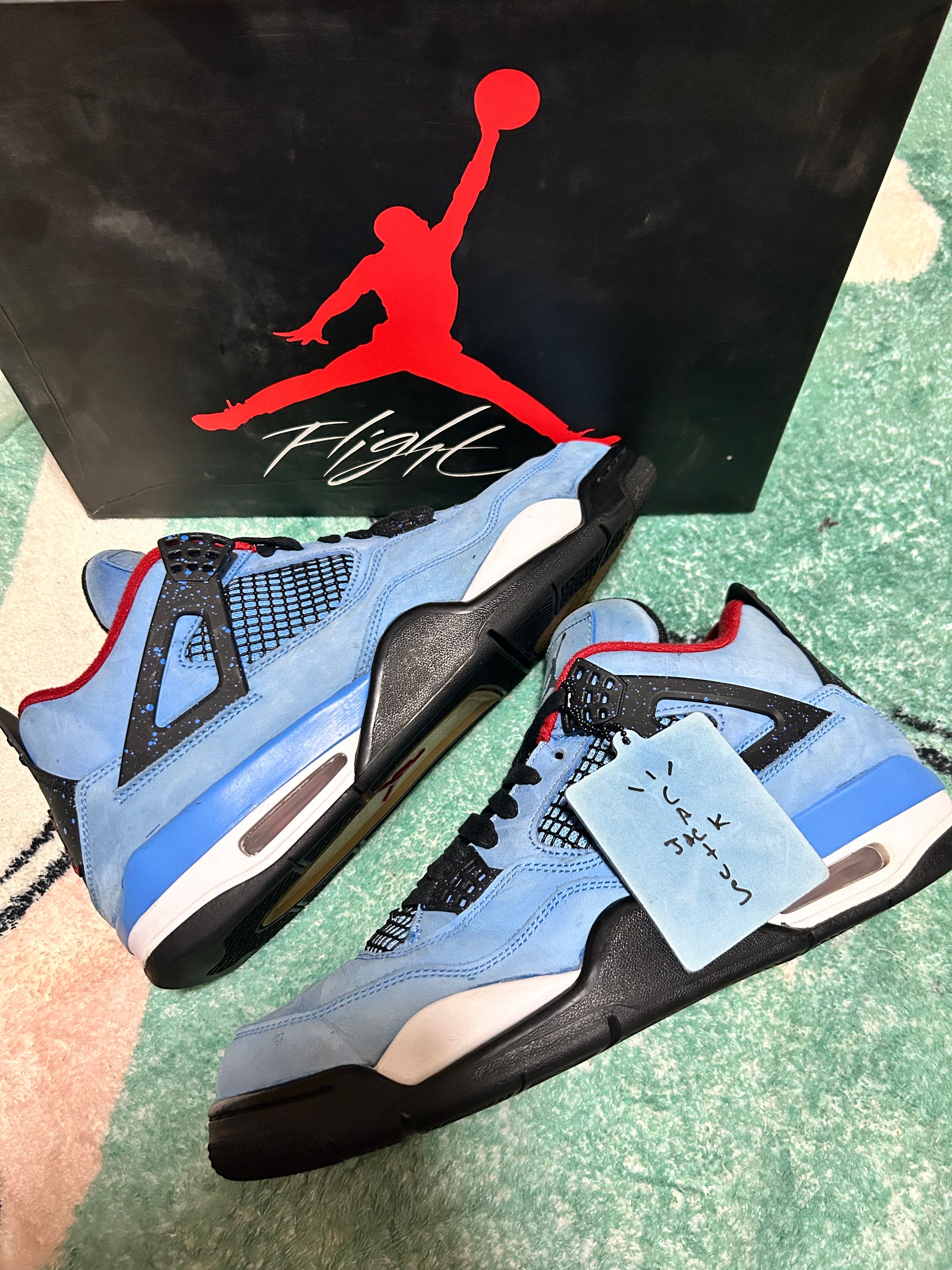 Travis Scott × Nike Air Jordan 4 Retro Cactus Jack "University Blue"